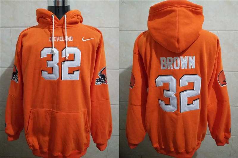 Nike Browns #32 Jim Brown Orange All Stitched Hooded Sweatshirt,We sell and wholesale Nike Browns #32 Jim Brown Orange All Stitched Hooded Sweatshirt on line form chian!
